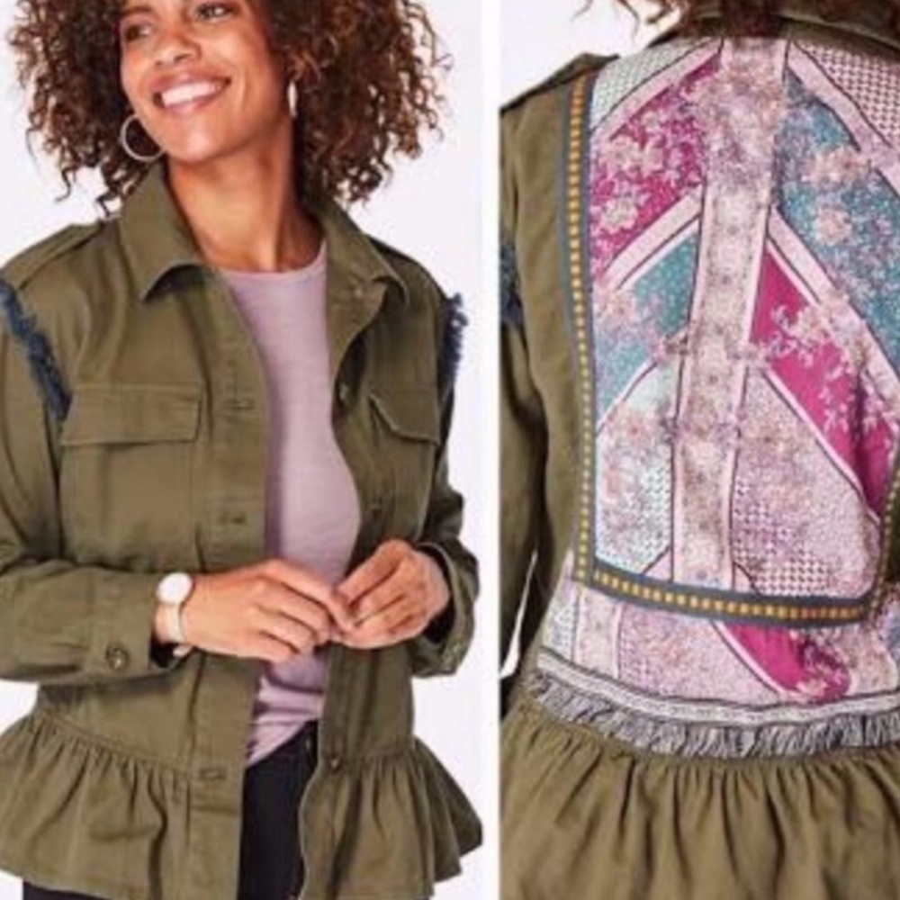 Matilda Jane Letterman Utility Jacket - S